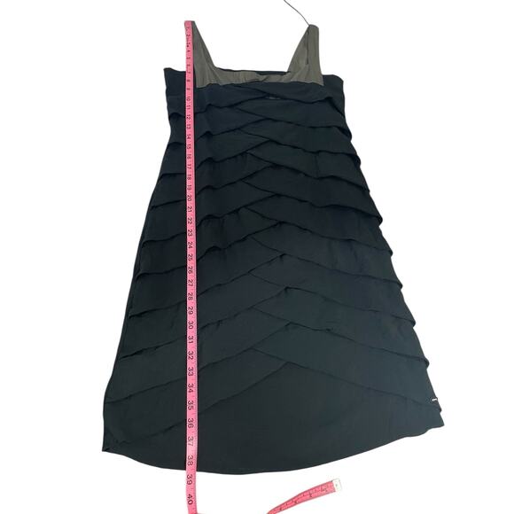 Skunkfunk Osane Tiered Sheath Dress Black Green Size 4 Avant-Garde Retro Indie - Picture 9 of 11